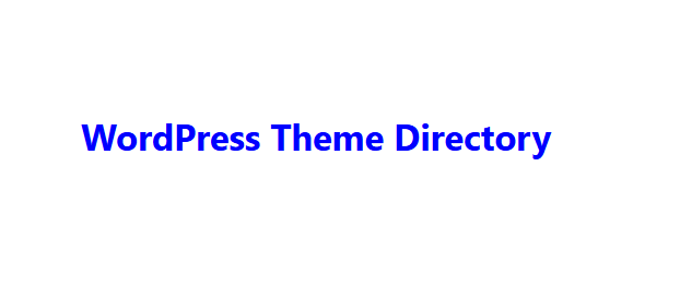 WordPress Theme Directory